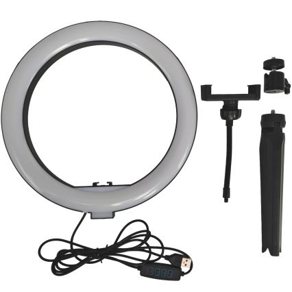 LED Lampada dimmerabile con treppiede e supporto per vlogging LED/10W/5V 2700-6500K