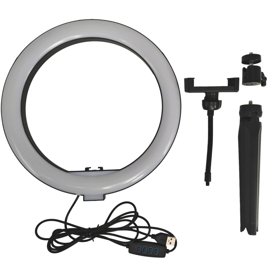 LED Lampada dimmerabile con treppiede e supporto per vlogging LED/10W/5V 2700-6500K