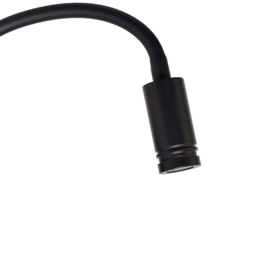 LED Lampada flessibile da parete piccola BASE 1xLED/8W+1xLED/2W/230V nero/argento