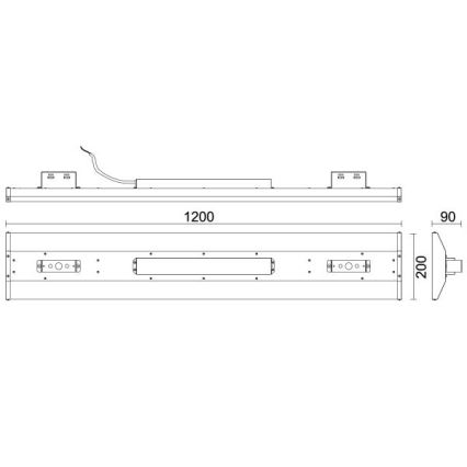 LED Lampada fluorescente High Bay LED/120W/230V 5000K 120 cm