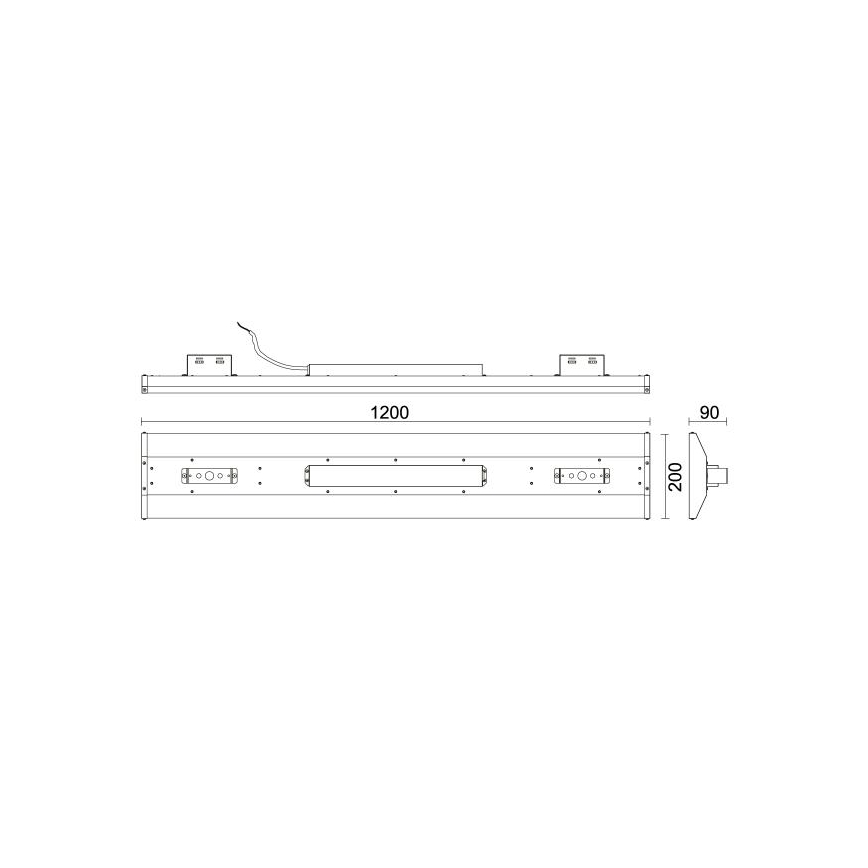 LED Lampada fluorescente High Bay LED/120W/230V 5000K 120 cm