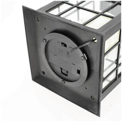 LED Lampada solare a sospensione LED/0,02W/1,2V 1xAA 2700K IP44 200 mAh nero