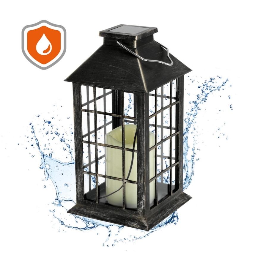 LED Lampada solare a sospensione LED/0,02W/1,2V 2700K IP44 patina