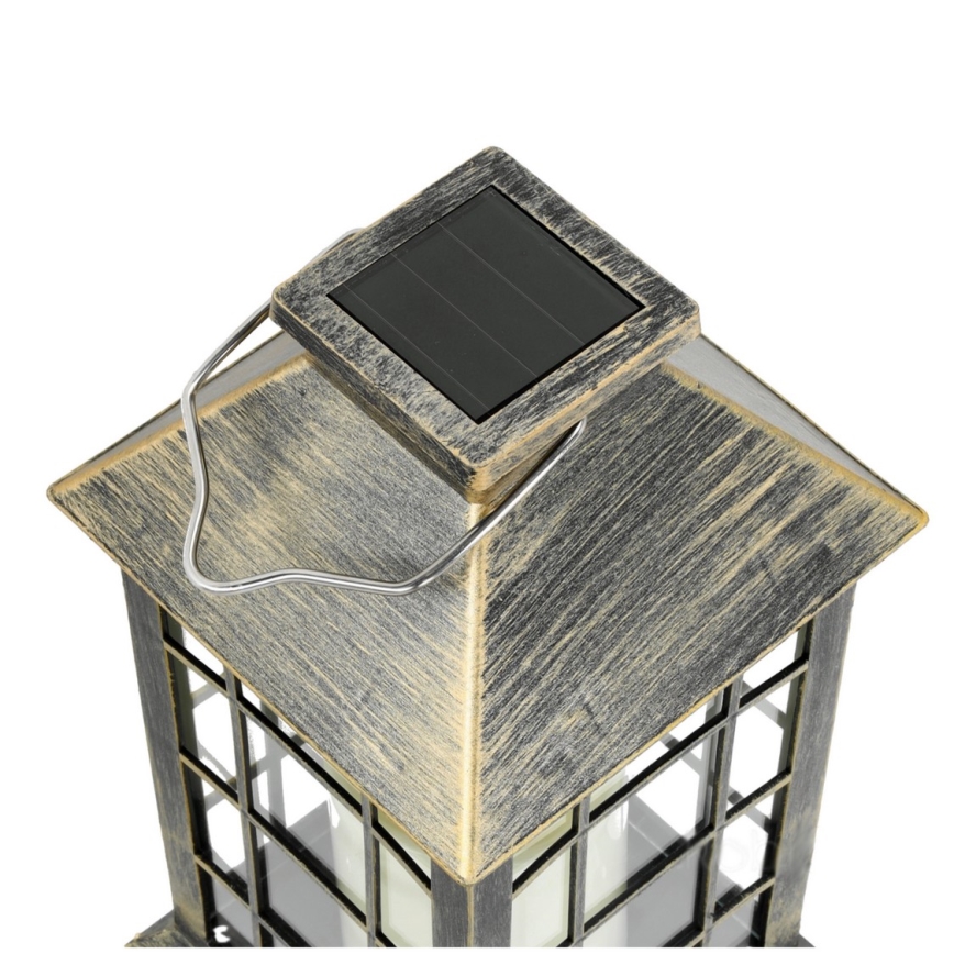 LED Lampada solare a sospensione LED/0,02W/1,2V 2700K IP44 patina