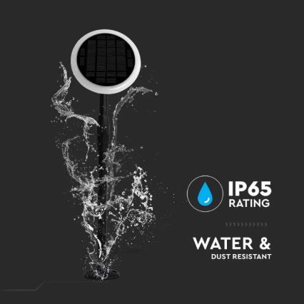 LED Lampada solare regolabile GARDEN LED/8W/5V 60-129 cm 3000K IP65