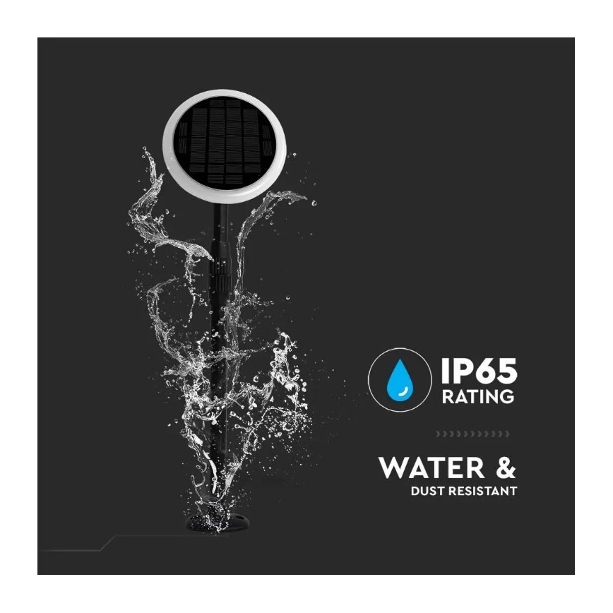 LED Lampada solare regolabile GARDEN LED/8W/5V 60-129 cm 3000K IP65