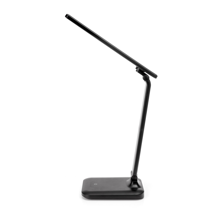 LED Lampada da tavolo touch dimmerabile con ricarica wireless e Porta USB REMUS LED/5W/230V nero