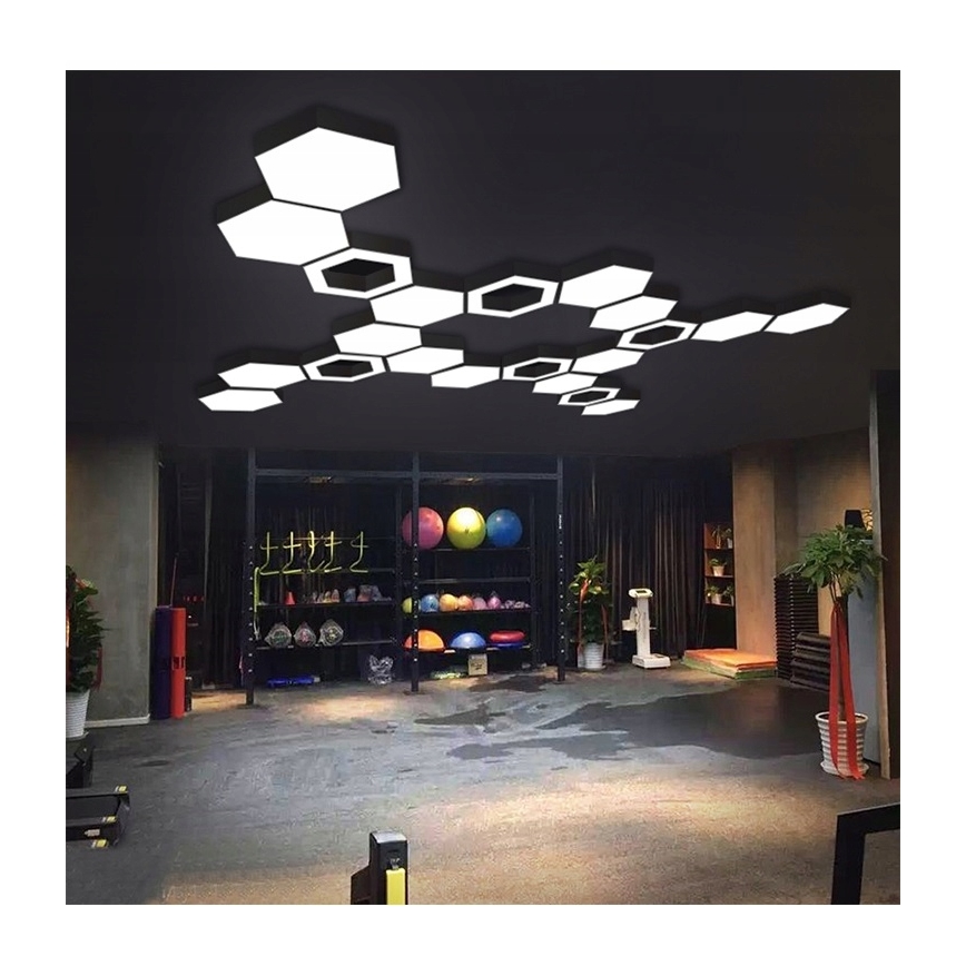 LED lampadario a cavo LED/20W/230V nero