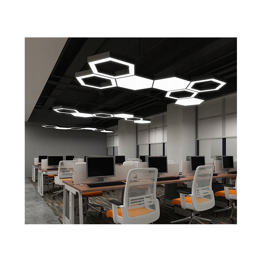 LED lampadario a cavo LED/20W/230V nero