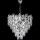 LED Lampadario a sospensione con catena 7xE27/60W/230V + 4xLED/6W diametro 40 cm cromo lucido