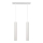 LED Lampadario a sospensione con filo TUBA 2xGU10/4,8W/230V bianco