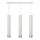 LED Lampadario a sospensione con filo TUBA 3xGU10/4,8W/230V bianco/cromo opaco