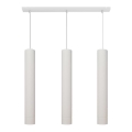 LED Lampadario a sospensione con filo TUBA 3xGU10/4,8W/230V bianco