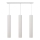 LED Lampadario a sospensione con filo TUBA 3xGU10/4,8W/230V bianco