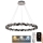 LED Lampadario di cristallo dimmerabile a filo LED/55W/230V 3000-6500K cromo lucido + telecomando