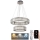LED Lampadario di cristallo dimmerabile a filo LED/65W/230V 3000-6500K cromo lucido + telecomando