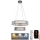 LED Lampadario di cristallo dimmerabile a filo LED/65W/230V 3000-6500K cromo lucido + telecomando