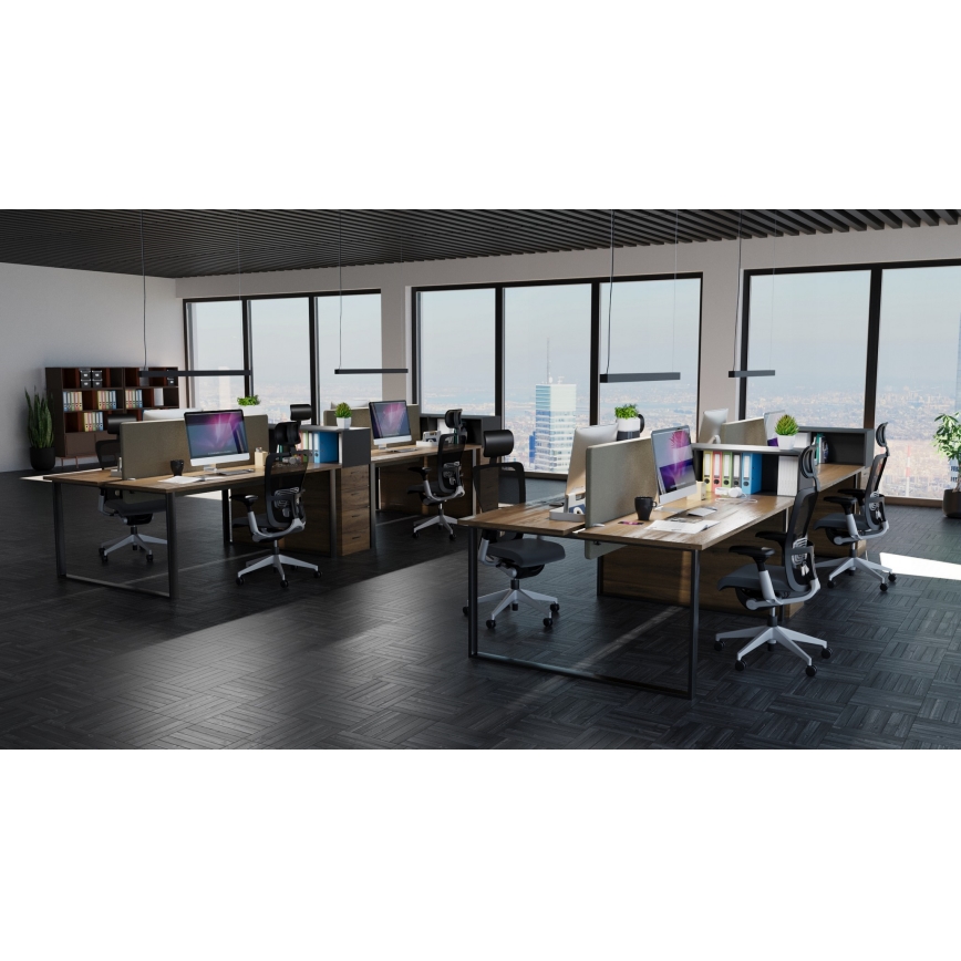 LED Lampadario su cavo LED/44W/230V 6000K 120 cm nero