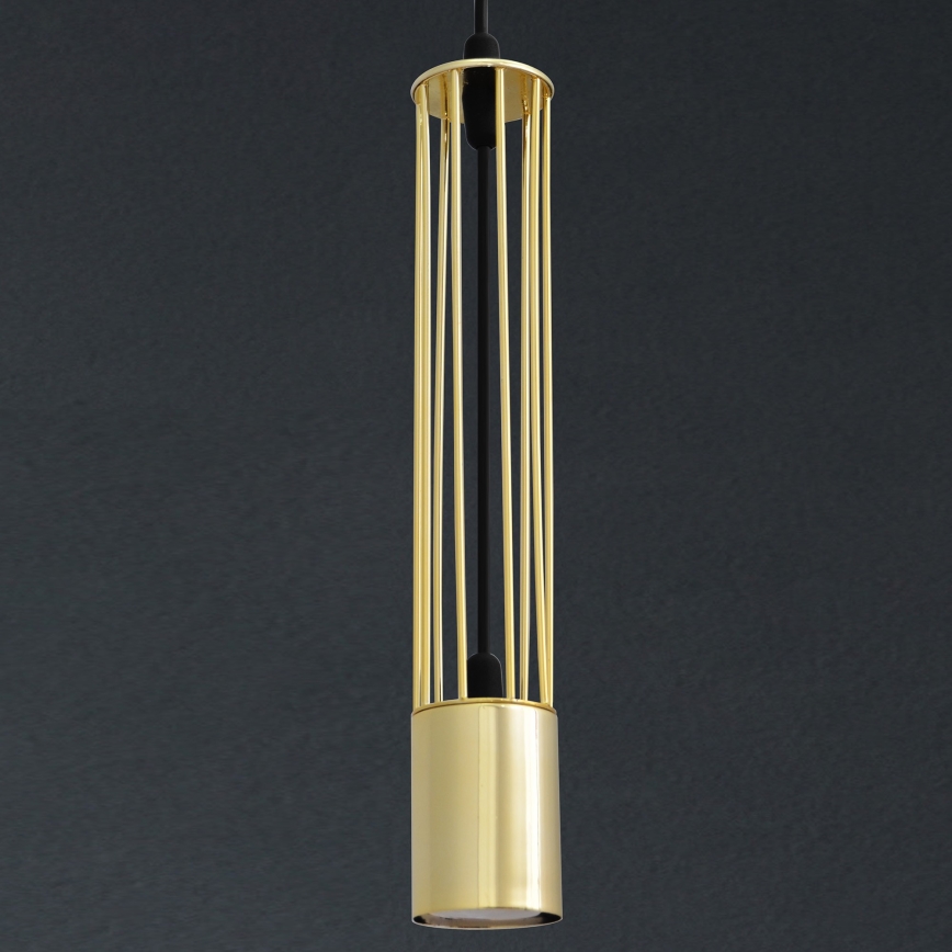 LED Lampadario su corda BARS 1xGU10/4,8W/230V oro