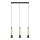 LED Lampadario su corda BARS 3xGU10/4,8W/230V oro/nero