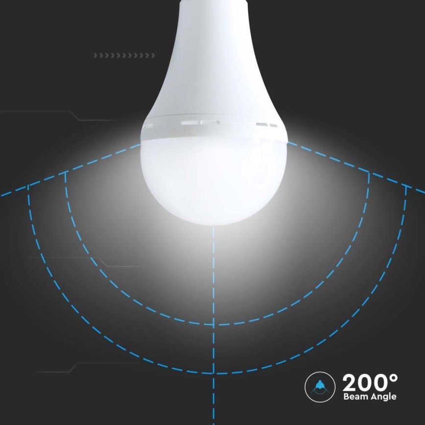 LED Lampadina con modalità di emergenza A80 E27/12W/230V 4000K