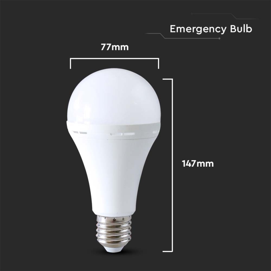 LED Lampadina con modalità di emergenza A80 E27/12W/230V 4000K