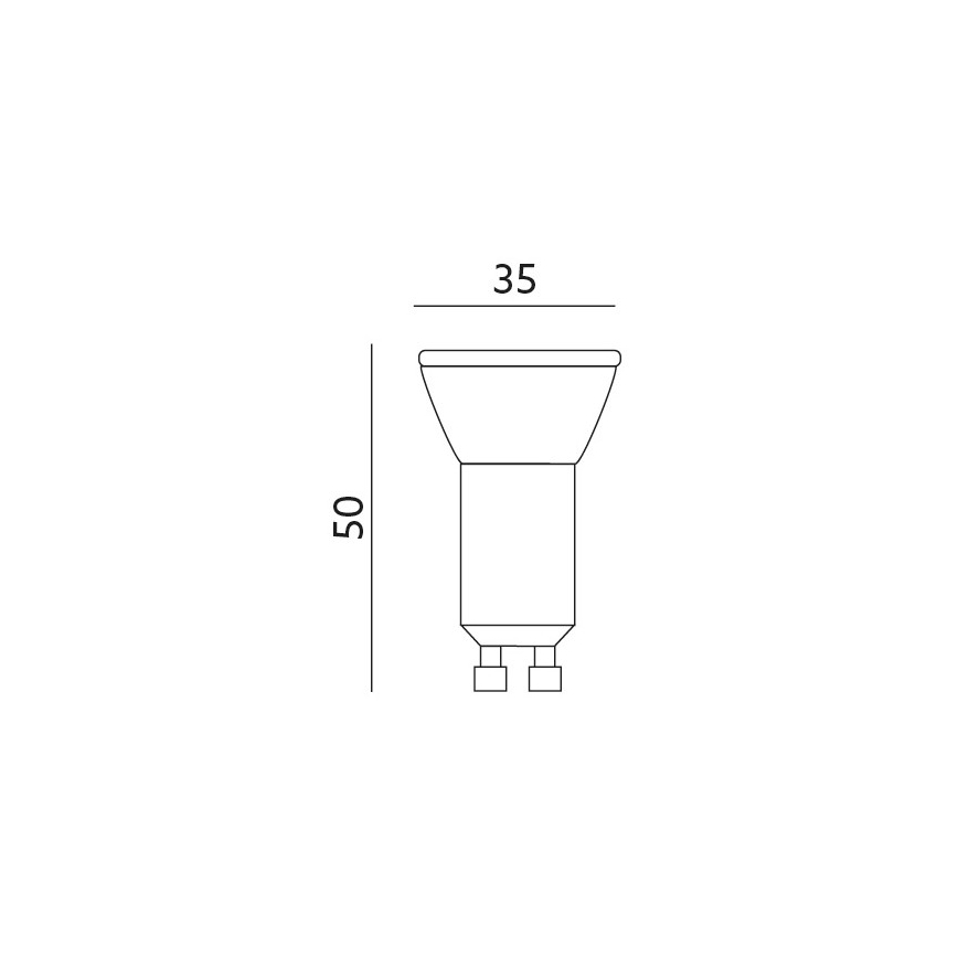LED lampadina GU10-MR11/4W/230V 4000K