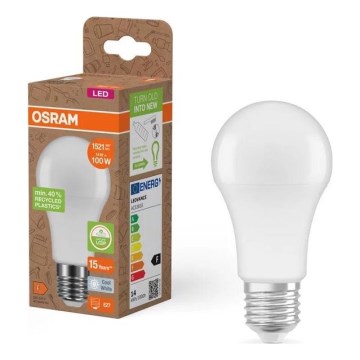LED Lampadina in plastica riciclata A100 E27/14W/230V 4000K - Osram