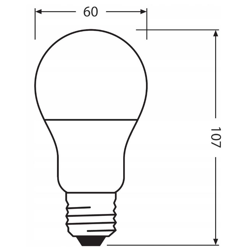 LED Lampadina in plastica riciclata A60 E27/8,5W/230V 2700K - Ledvance