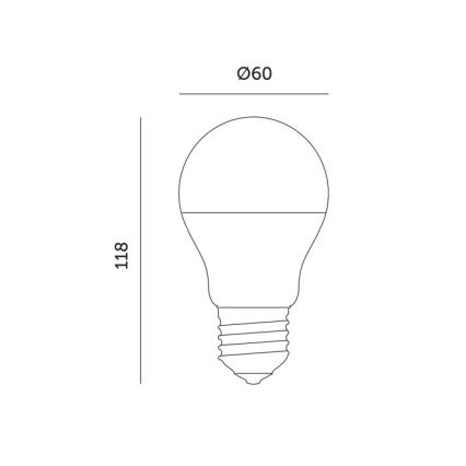 LED Lampadina per la crescita delle piante PLANTY E27/11W/230V 1200K bianco
