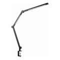 LED Lampe de bureau dimmable tactile et flexible avec pince LED/12W/230V 3000/4000/6000K noire