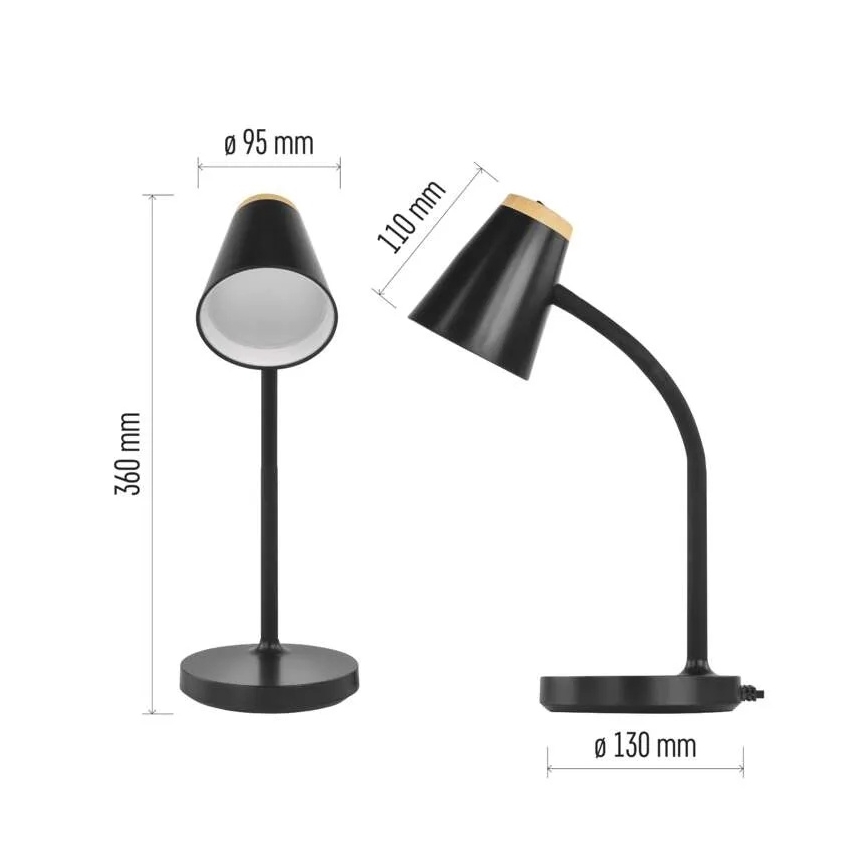 LED Lampe de bureau TARA LED/4,5W/230V 4000K noire