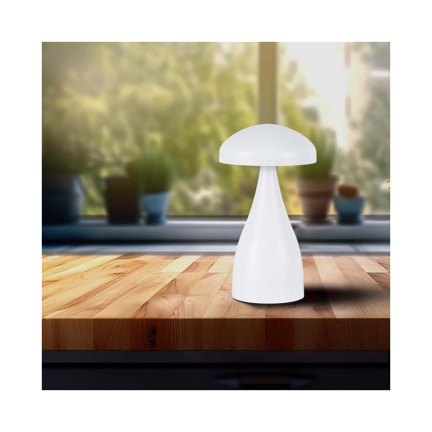 LED Lampe de table tactile rechargeable et à intensité variable LED/1W/5V 3000-6000K 1800 mAh blanc