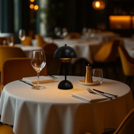 LED Lampe de table tactile rechargeable COSTA LED/3W/5V 2400 mAh 3000-6000K noire