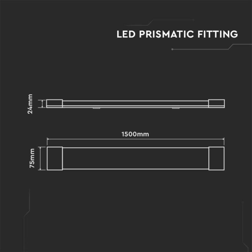 LED Lampe fluorescente LED/50W/230V 4000K 150 cm blanc