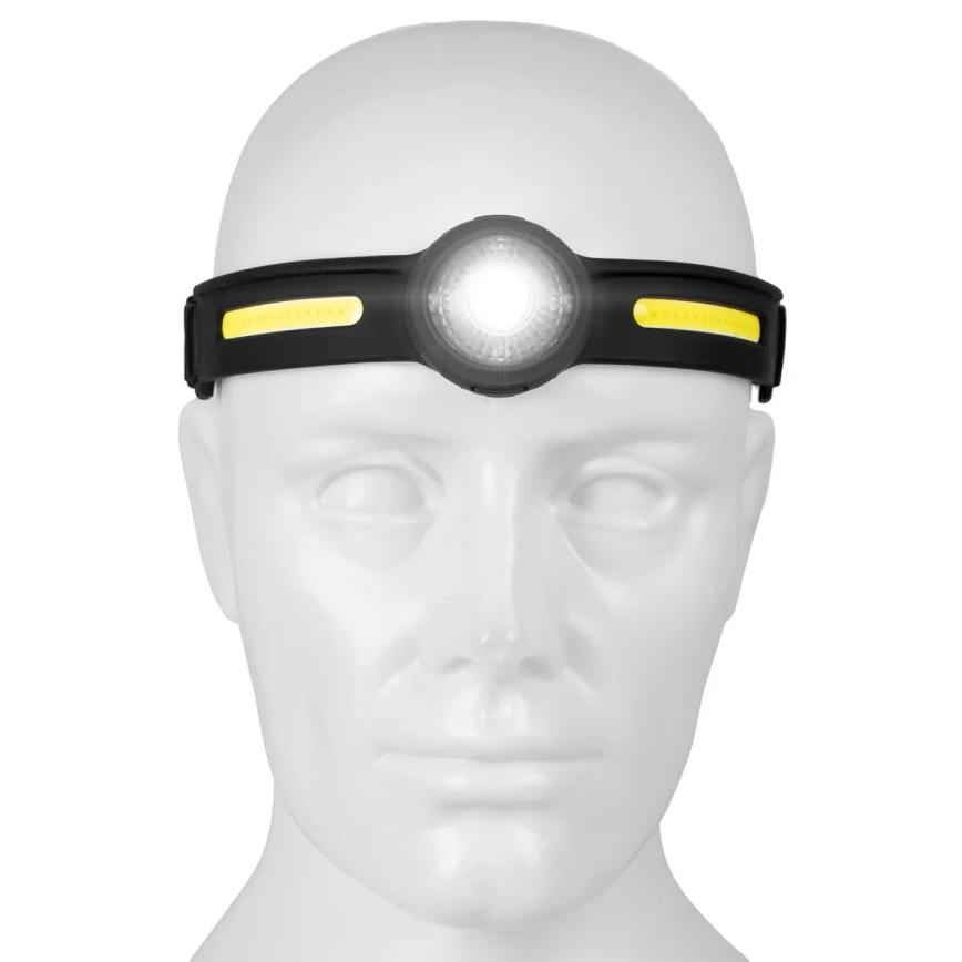 Lampe frontale LED rechargeable dimmable avec lumière rouge LED/5V IPX4 550 lm 600 mAh