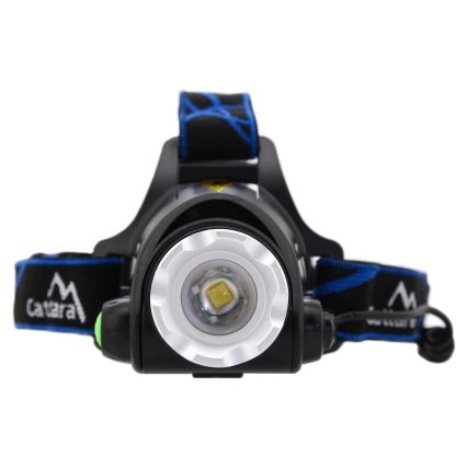 LED Lampe frontale rechargeable LED/6W/7,4V IP44 noire/bleue