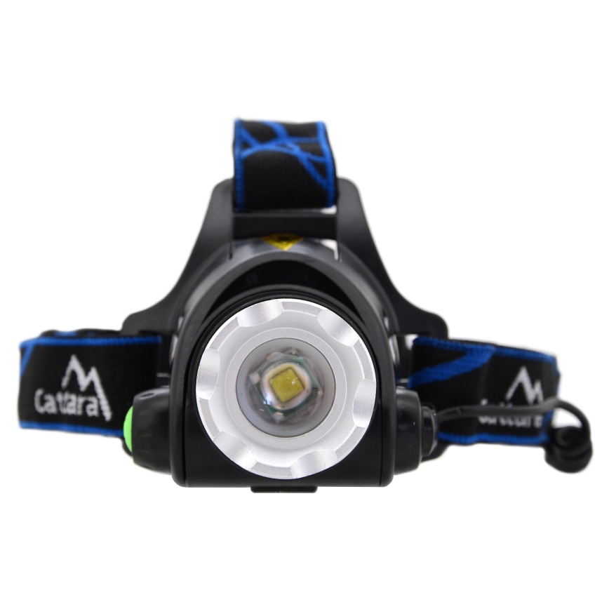 LED Lampe frontale rechargeable LED/6W/7,4V IP44 noire/bleue