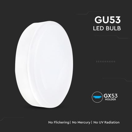 LED-Lampe GX53/6,4W/230V 3000K