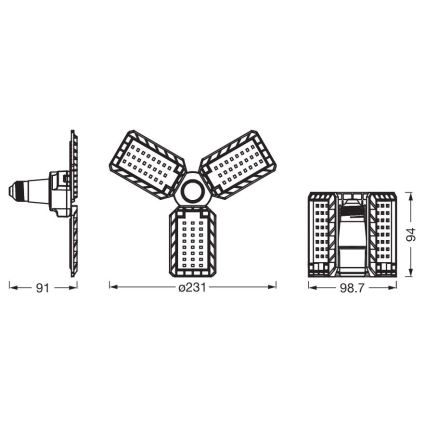LED-Lampe HIGHBAY E27/17W/230V 4000K - Ledvance