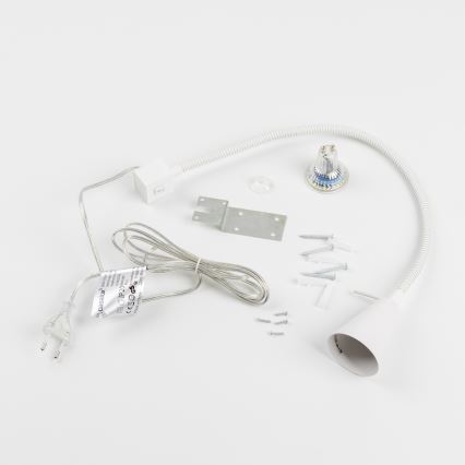 LED-Lampe mit Klemme 1xGU10/4,7W/230V weiß