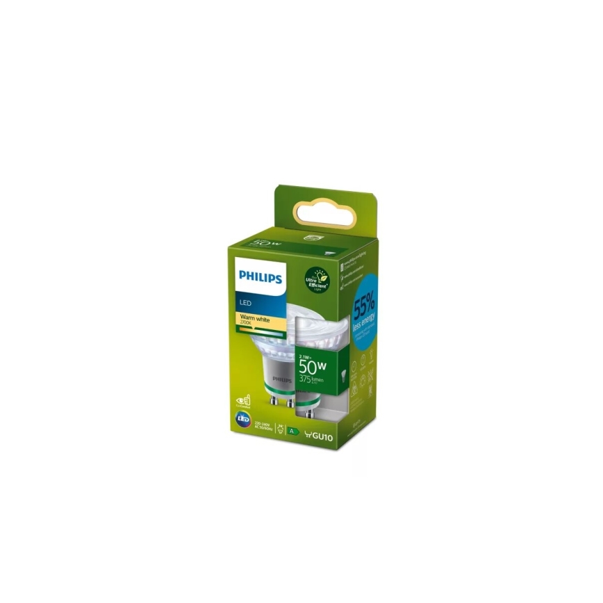 LED-Lampe Philips PAR16 GU10/2,1W/230V 2700K