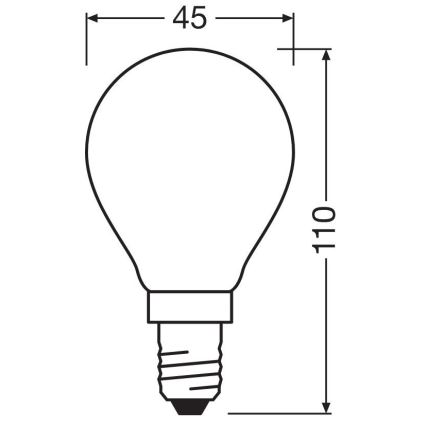 LED-Lampe STAR E14/6,5W/230V 2700K - Osram