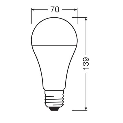 LED-Lampe STAR E27/19W/230V 6500K - Osram