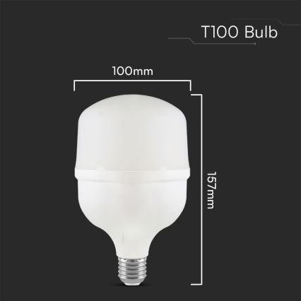 LED-Lampe T100 E27/30W/230V 6500K