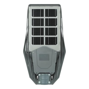 LED Lampione solare dimmerabile con sensore di movimento e crepuscolare KERS LED/300W/3,2V 6500K 8000 mAh IP65 grigio + telecomando