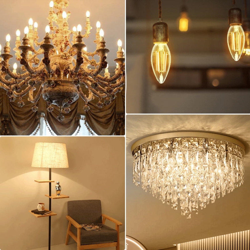 LED Leuchtmittel FILAMENT C35 E14/8W/230V 2700K - Aigostar