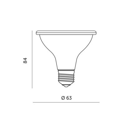 LED-Leuchtmittel für die Pflanzenzucht PLANTY E27/7W/230V 1200K schwarz