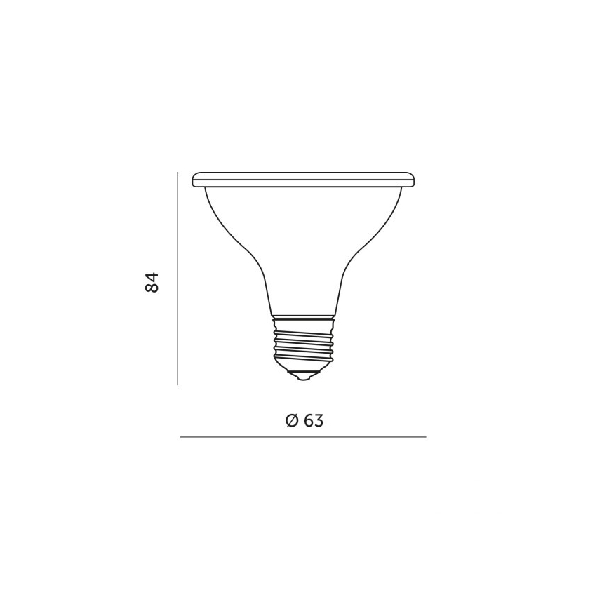 LED-Leuchtmittel für die Pflanzenzucht PLANTY E27/7W/230V 1200K schwarz