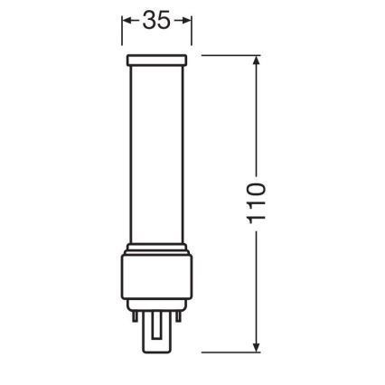 LED-Leuchtmittel G24d-1/5W/230V 4000K - Osram